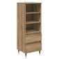 vidaXL Highboard Artisan Oak 40 x 36 x 110 εκ. Επεξεργασμένο Ξύλο