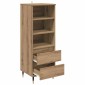 vidaXL Highboard Artisan Oak 40 x 36 x 110 εκ. Επεξεργασμένο Ξύλο