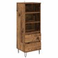 vidaXL Highboard Παλιό Ξύλο 40 x 36 x 110 εκ. Επεξεργασμένο Ξύλο