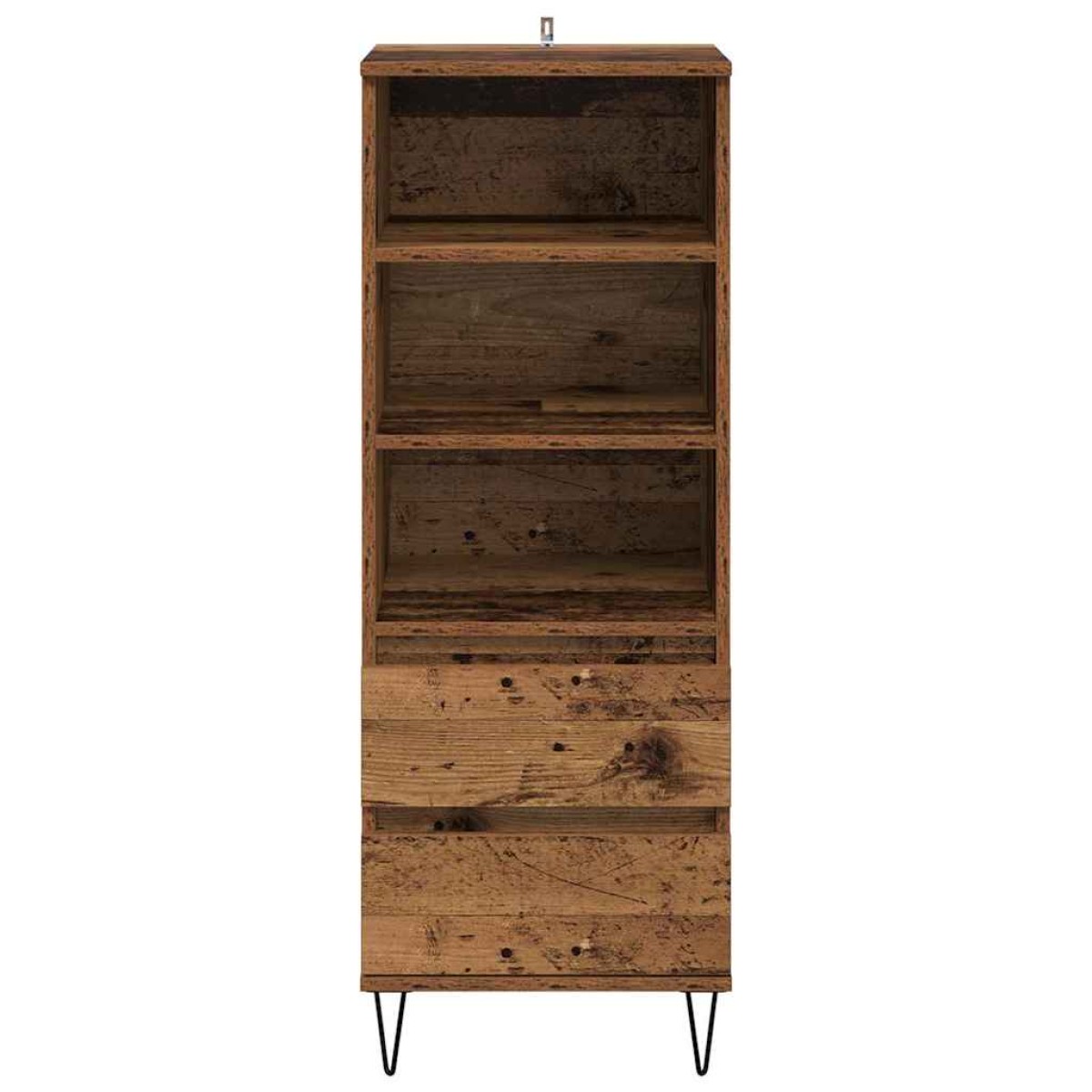 vidaXL Highboard Παλιό Ξύλο 40 x 36 x 110 εκ. Επεξεργασμένο Ξύλο