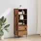 vidaXL Highboard Παλιό Ξύλο 40 x 36 x 110 εκ. Επεξεργασμένο Ξύλο