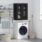 vidaXL Επιτοίχιο ντουλάπι Μαύρη Οξυά 69,5 x 34 x 90 εκ.