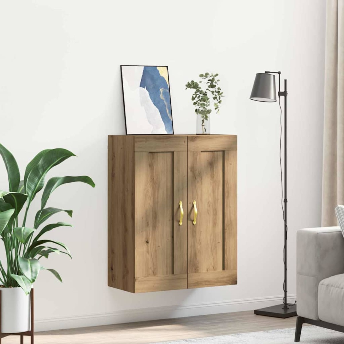 vidaXL Επιτοίχιο ντουλάπι Artisan Oak 69,5 x 34 x 90 εκ.