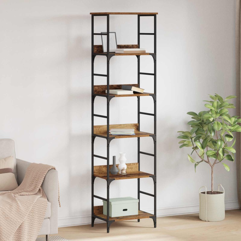 vidaXL Ράφι Βιβλίων 5 επιπέδων 50 x 33 x 188,5 εκ Επεξεργασμένο Ξύλο