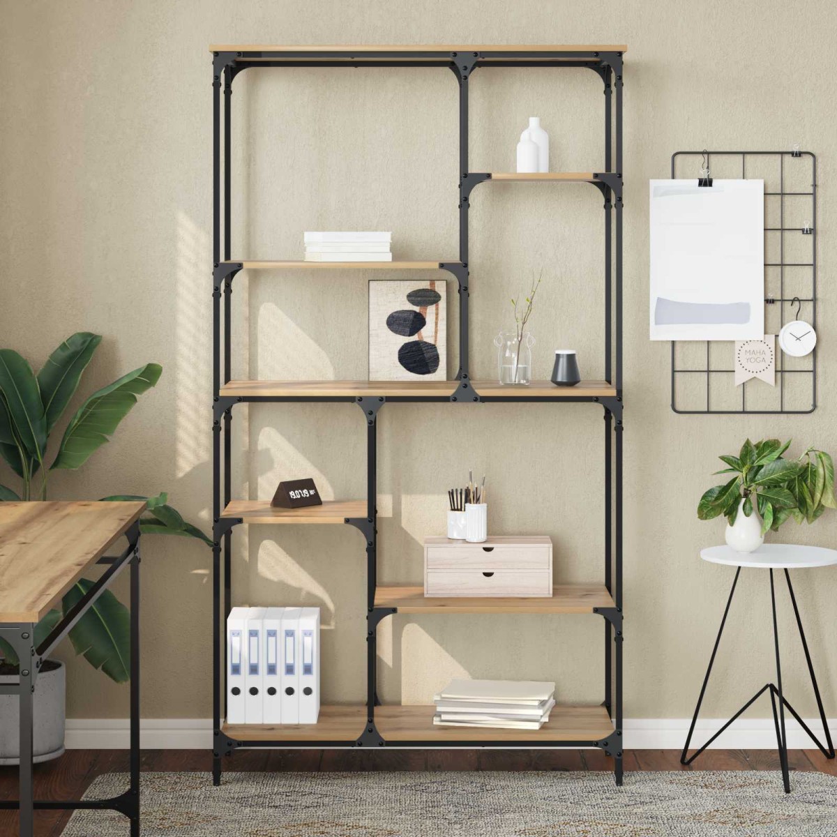 vidaXL Ράφι Βιβλίων 5 επίπεδα 99 x 35,5 x 176 cm Επεξεργασμένο Ξύλο