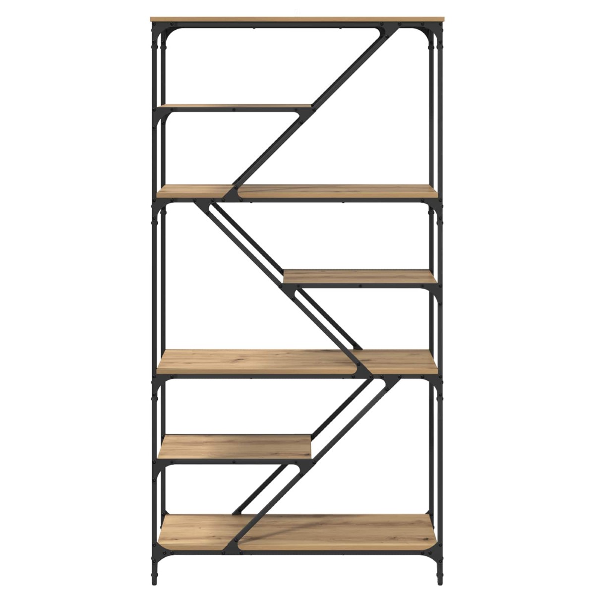 vidaXL Ράφι Βιβλίων 9 επίπεδα 91 x 36 x 176 εκ Επεξεργασμένο Ξύλο