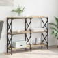 vidaXL Τραπέζι κονσόλας Artisan Oak 100 x 28 x 80,5 εκ.