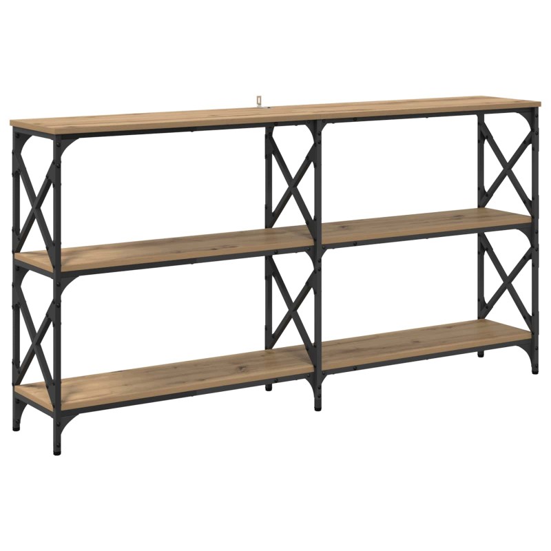 vidaXL Τραπέζι κονσόλας Artisan Oak 156 x 28 x 80,5 εκ.