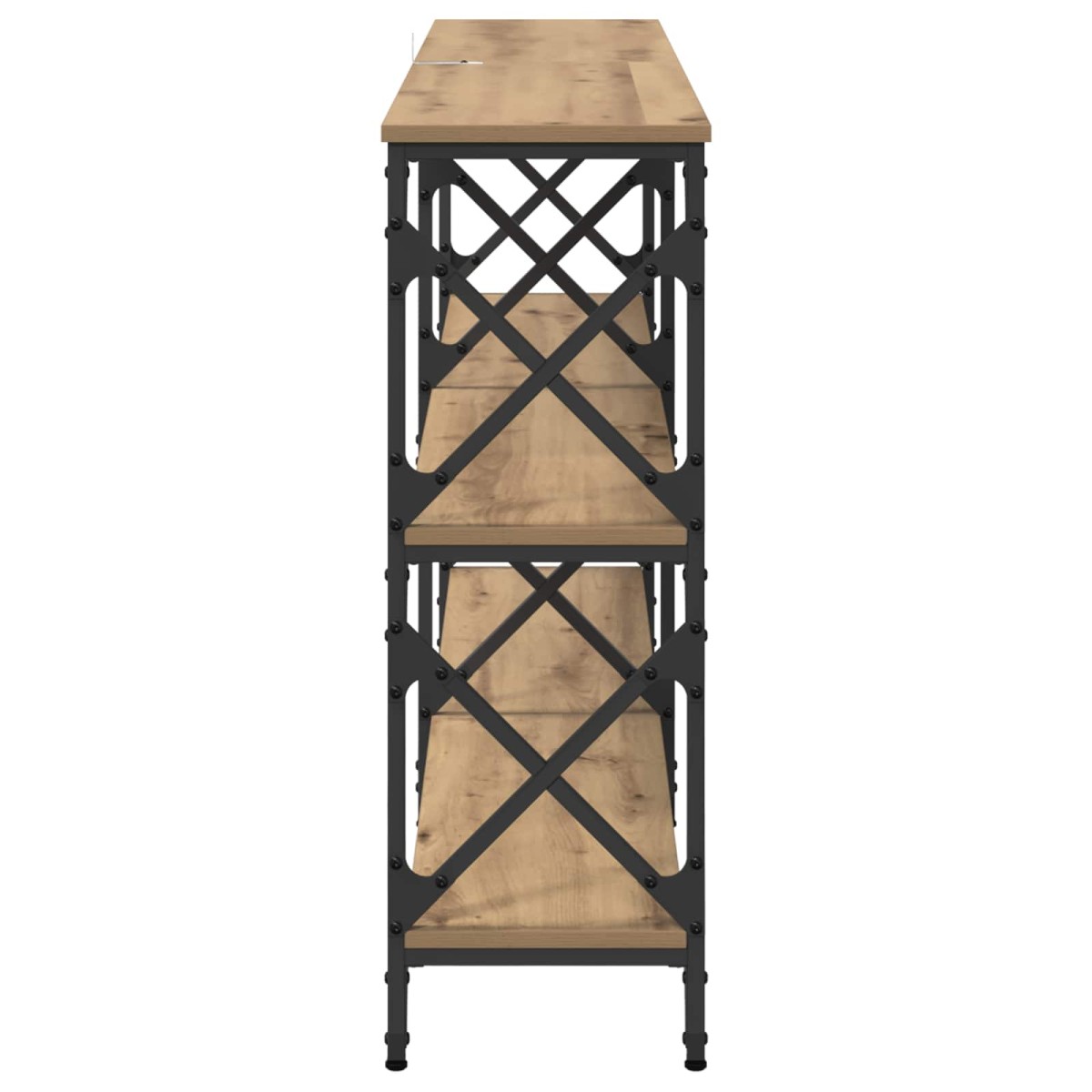 vidaXL Τραπέζι κονσόλας Artisan Oak 156 x 28 x 80,5 εκ.