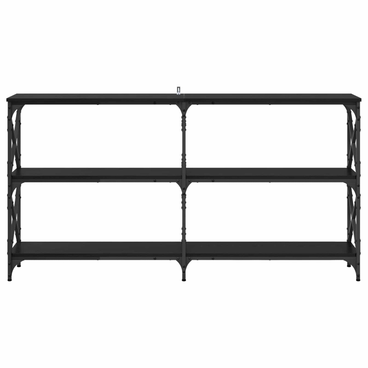vidaXL Τραπέζι κονσόλας Μαύρη Οξυά 156 x 28 x 80,5 εκ.