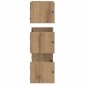 vidaXL Σετ ραφιών τοίχου 3 τμχ. Artisan Oak 40x16x14εκ.