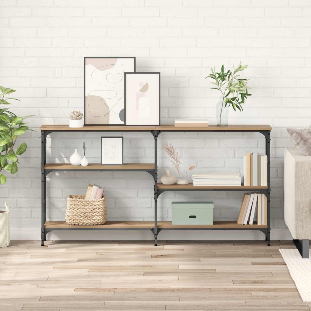 vidaXL Τραπέζι κονσόλας Artisan Oak 150 x 29 x 76,5 εκ