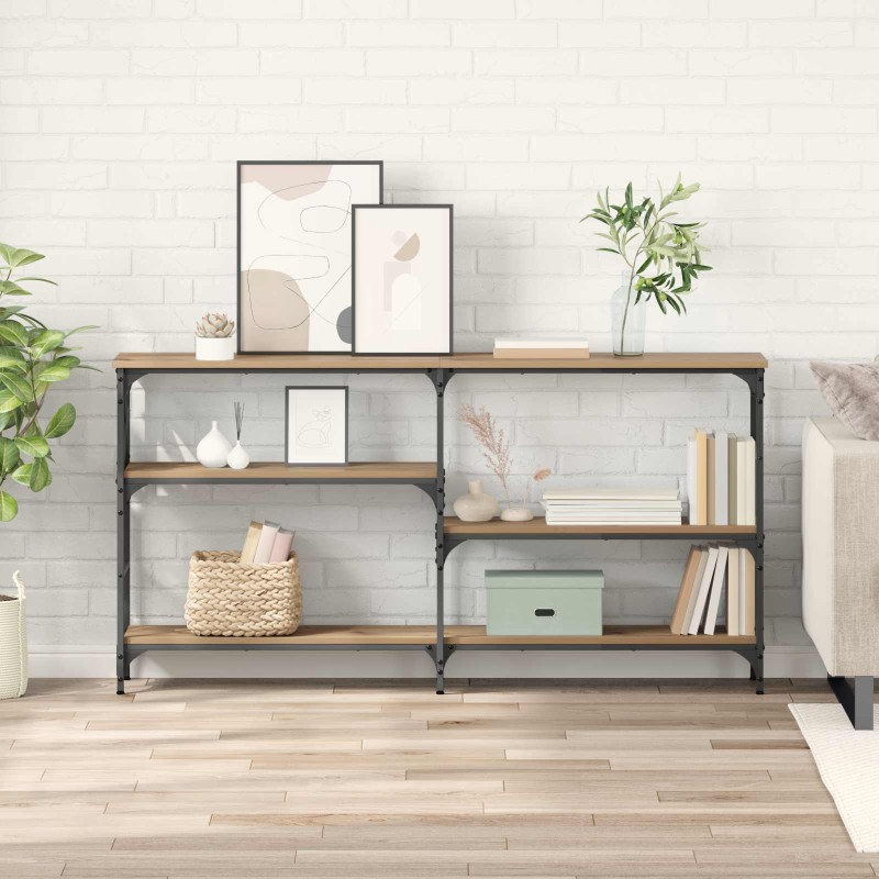 vidaXL Τραπέζι κονσόλας Artisan Oak 150 x 29 x 76,5 εκ