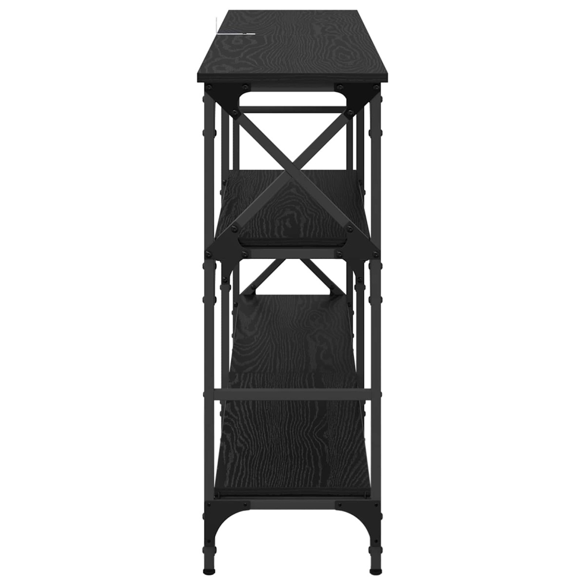 vidaXL Τραπέζι κονσόλας Μαύρη Οξυά 150 x 29 x 76,5 εκ