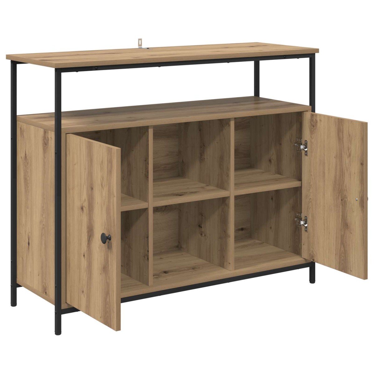 vidaXL Πλαϊνό γραφείο Artisan Oak 100 x 35 x 80 εκ. Επεξεργασμένο Ξύλο
