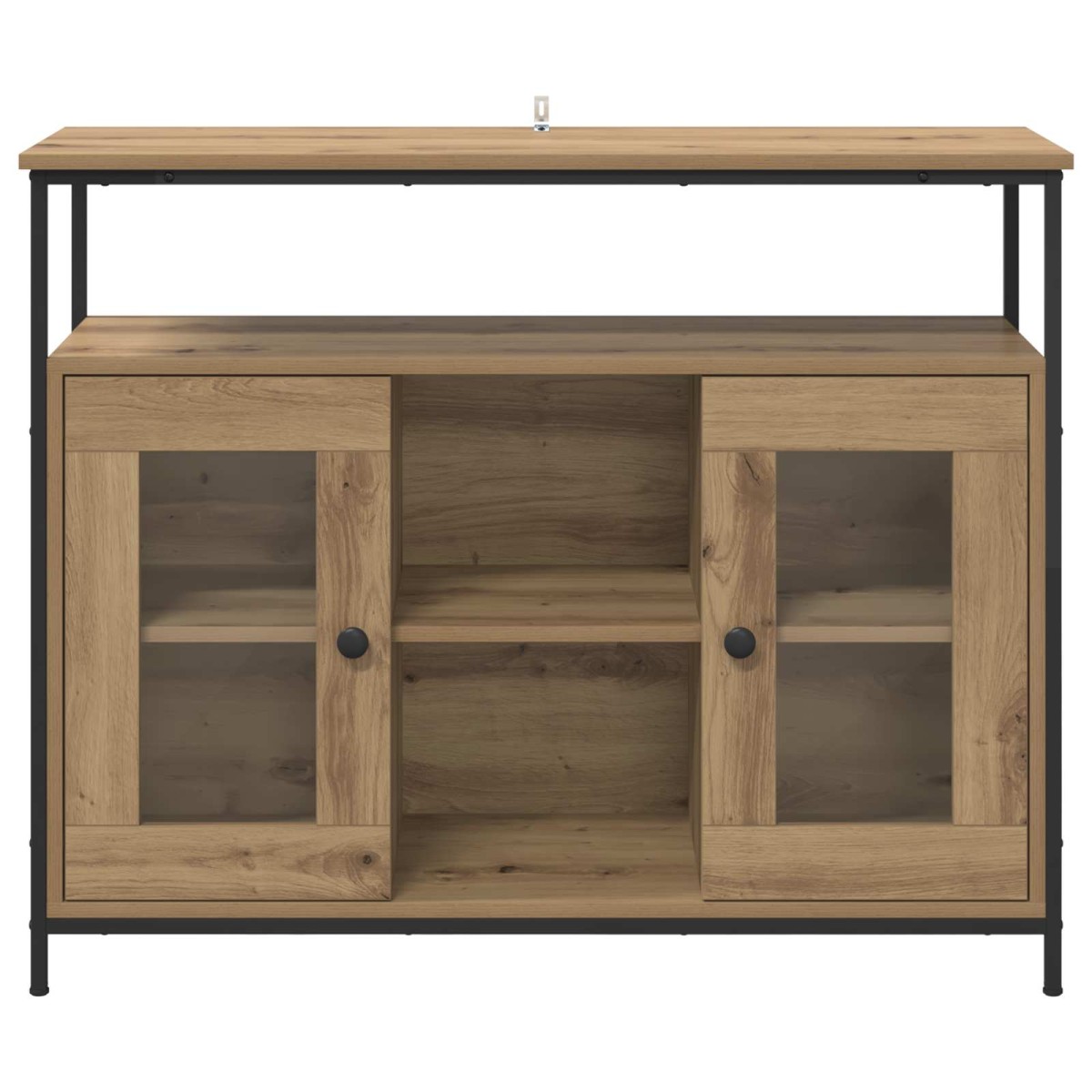 vidaXL Πλαϊνό γραφείο Artisan Oak 100 x 35 x 80 εκ. Επεξεργασμένο Ξύλο