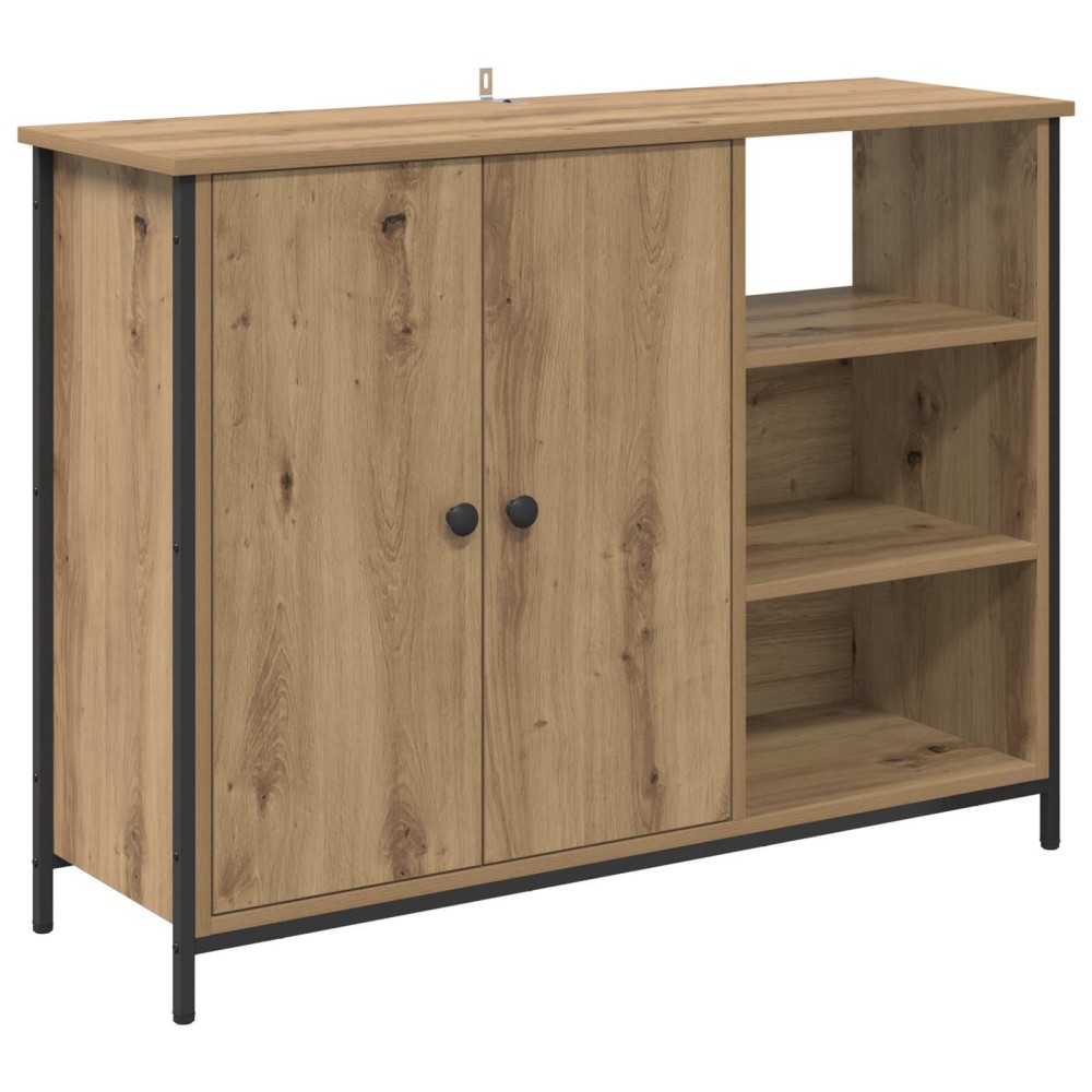 vidaXL Πλαϊνό γραφείο Artisan Oak 100 x 33 x 75 εκ Επεξεργασμένο Ξύλο