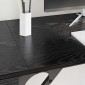 vidaXL Γραφείο Υπολογιστή Μαύρη Οξυά 131 x 48 x 75 εκ.