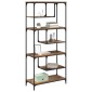 vidaXL Βιβλιοθήκη 6 επιπέδων 81 x 36 x 176 εκ Επεξεργασμένο Ξύλο