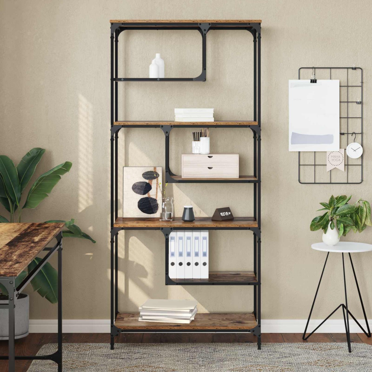 vidaXL Βιβλιοθήκη 6 επιπέδων 81 x 36 x 176 εκ Επεξεργασμένο Ξύλο