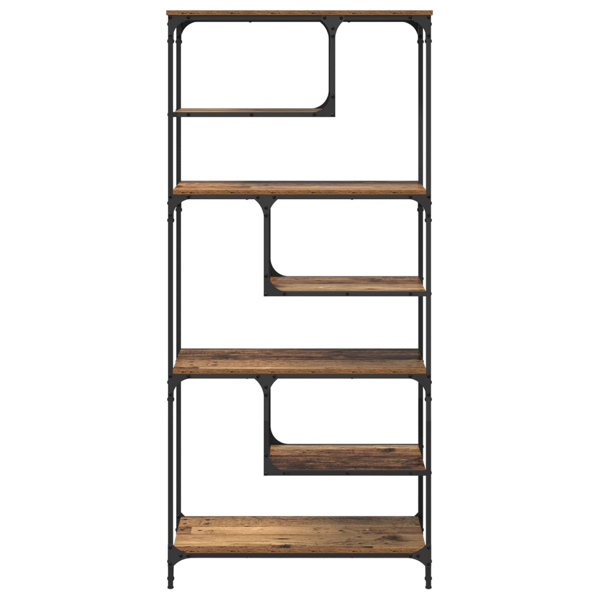 vidaXL Βιβλιοθήκη 6 επιπέδων 81 x 36 x 176 εκ Επεξεργασμένο Ξύλο
