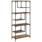 vidaXL Βιβλιοθήκη 6 επιπέδων 81 x 36 x 176 εκ Επεξεργασμένο Ξύλο