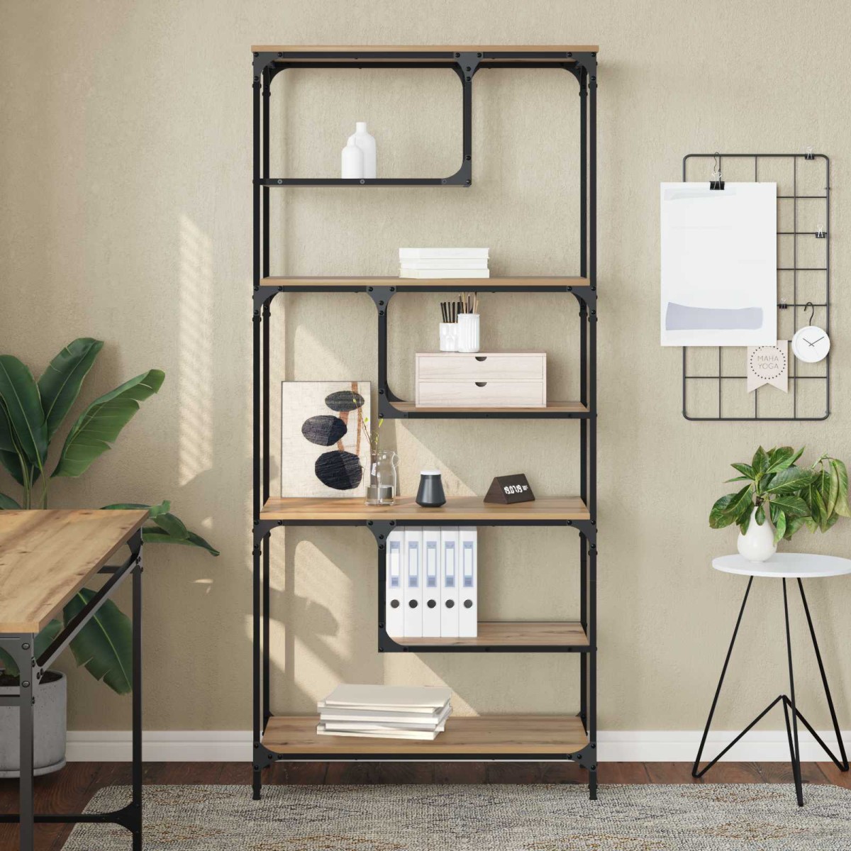 vidaXL Βιβλιοθήκη 6 επιπέδων 81 x 36 x 176 εκ Επεξεργασμένο Ξύλο