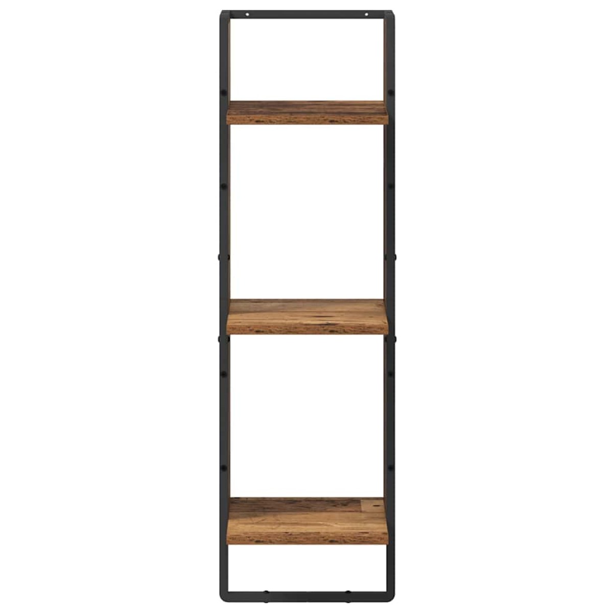 vidaXL Ράφι Τοίχου Επιτοίχιο Παλιό Ξύλο 30 x 25 x 100 cm
