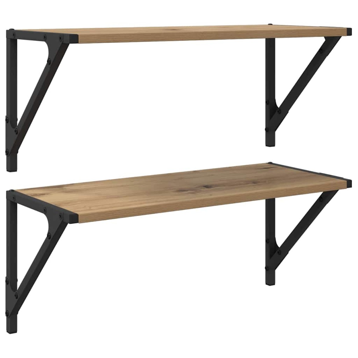 vidaXL Ράφια Τοίχου Επιτοίχιο 2 τμχ. Artisan Oak 60 x 25 x 25,5 cm