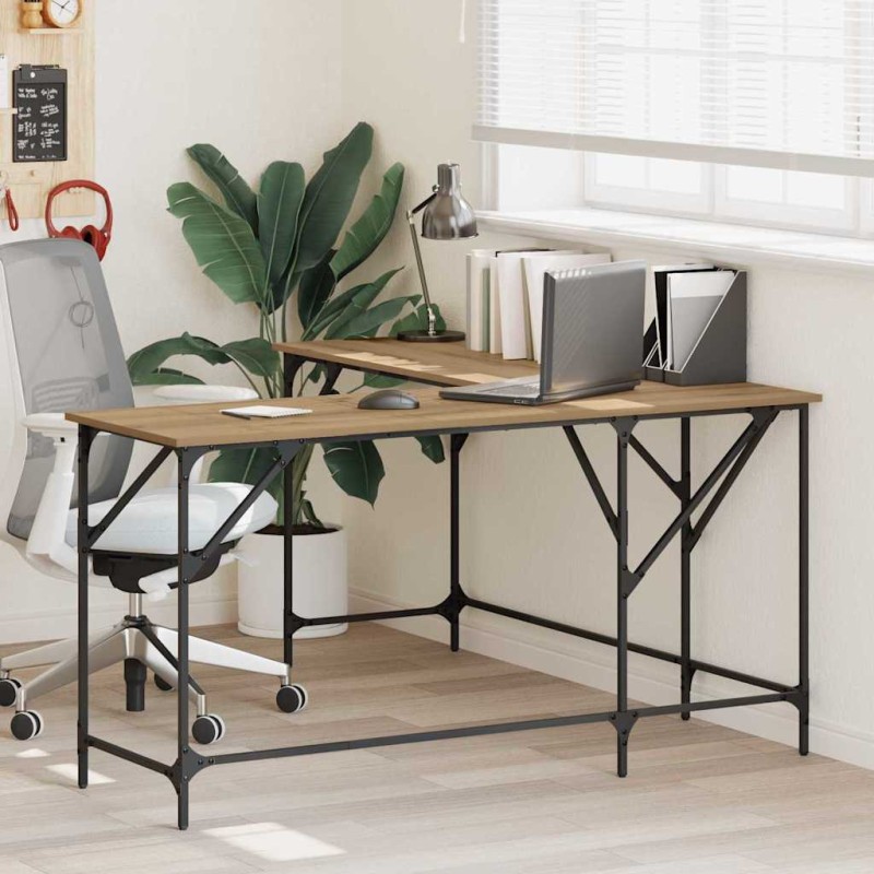 vidaXL Γραφείο Artisan Oak Επεξεργασμένο Ξύλο 149 x 149 x 75 εκ.