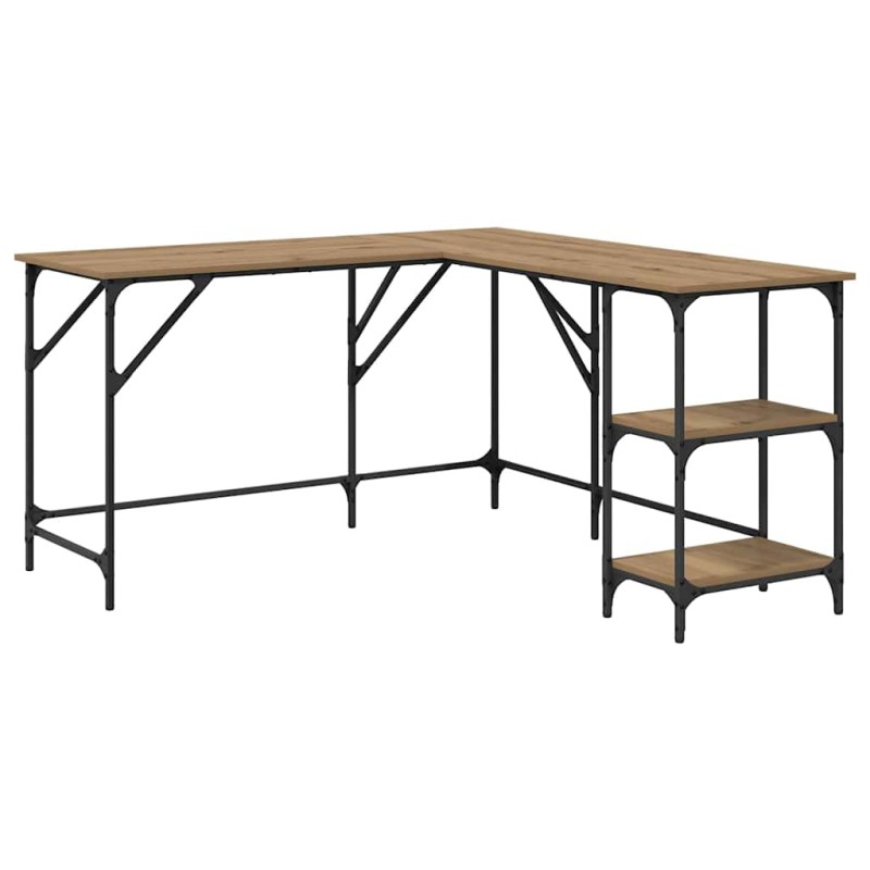 vidaXL Γραφείο Artisan Oak 139 x 139 x 75 εκ. Επεξεργασμένο Ξύλο