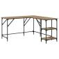 vidaXL Γραφείο Artisan Oak 139 x 139 x 75 εκ. Επεξεργασμένο Ξύλο