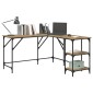 vidaXL Γραφείο Artisan Oak 139 x 139 x 75 εκ. Επεξεργασμένο Ξύλο