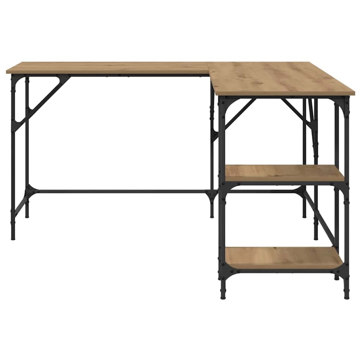 vidaXL Γραφείο Artisan Oak 139 x 139 x 75 εκ. Επεξεργασμένο Ξύλο
