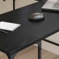 vidaXL Γραφείο Μαύρη Οξυά 139 x 139 x 75 εκ. Επεξεργασμένο Ξύλο