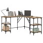 vidaXL Γραφείο Artisan Oak 139 x 139 x 75 εκ. Επεξεργασμένο Ξύλο