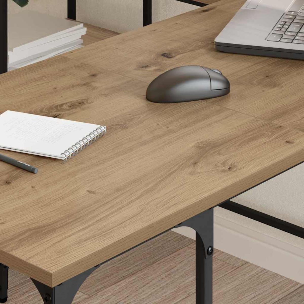 vidaXL Γραφείο Artisan Oak 139 x 139 x 75 εκ. Επεξεργασμένο Ξύλο
