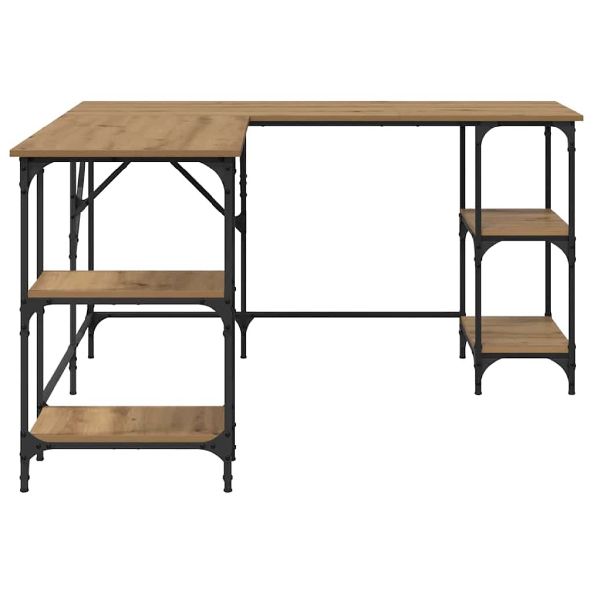 vidaXL Γραφείο Artisan Oak 139 x 139 x 75 εκ. Επεξεργασμένο Ξύλο