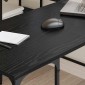 vidaXL Γραφείο Μαύρη Οξυά 139 x 139 x 75 εκ. Επεξεργασμένο Ξύλο