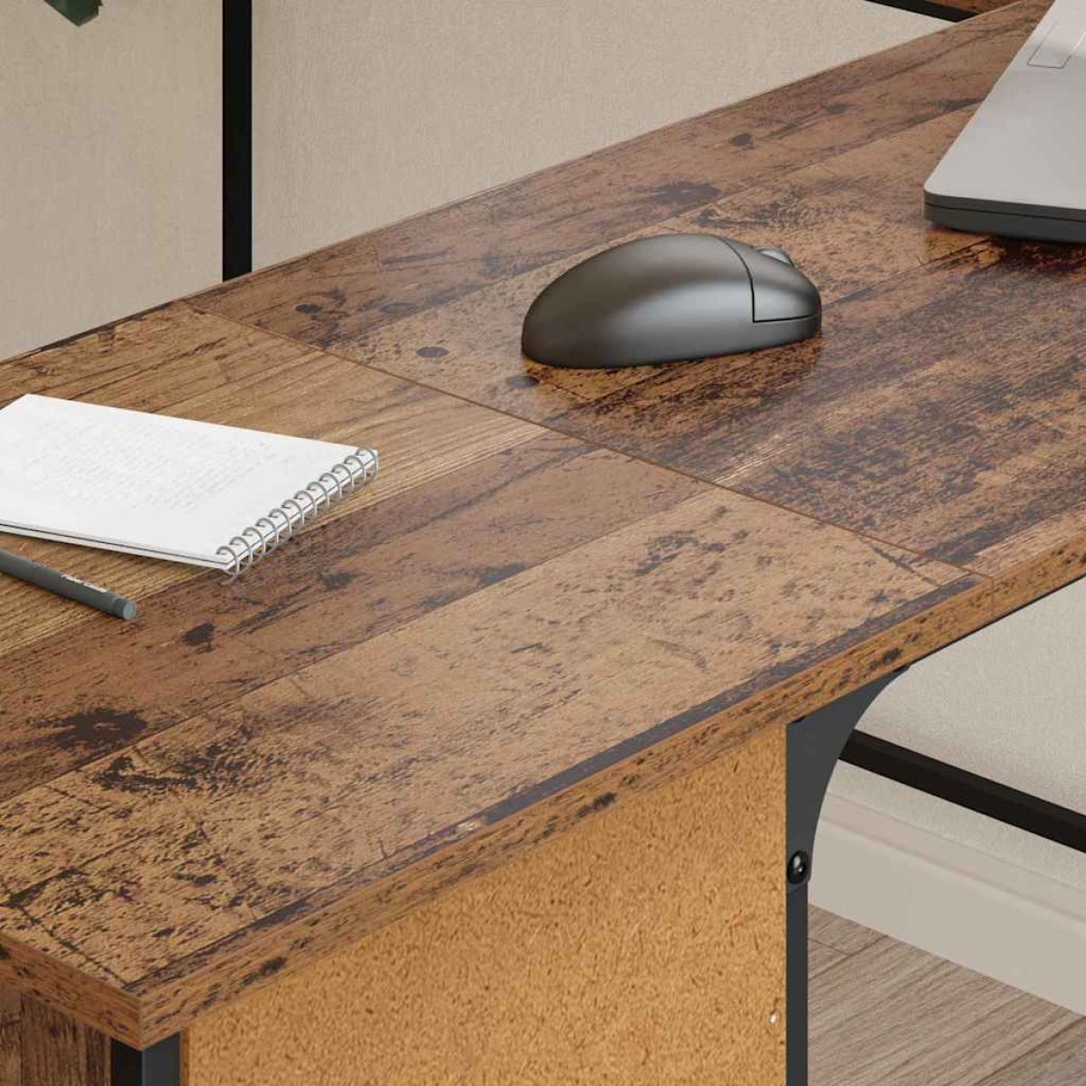 vidaXL Γραφείο Παλιό Ξύλο Επεξεργασμένο Ξύλο 141 x 141 x 75 εκ