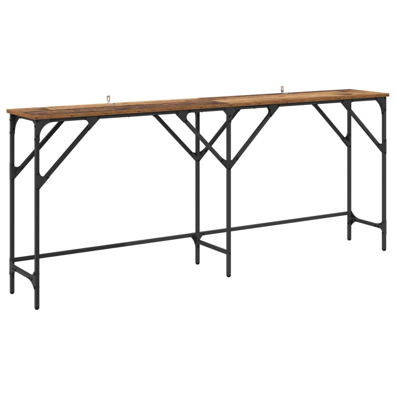 vidaXL Τραπέζι κονσόλας Παλιό Ξύλο 180 x 30 x 75 εκ Επεξεργασμένο Ξύλο