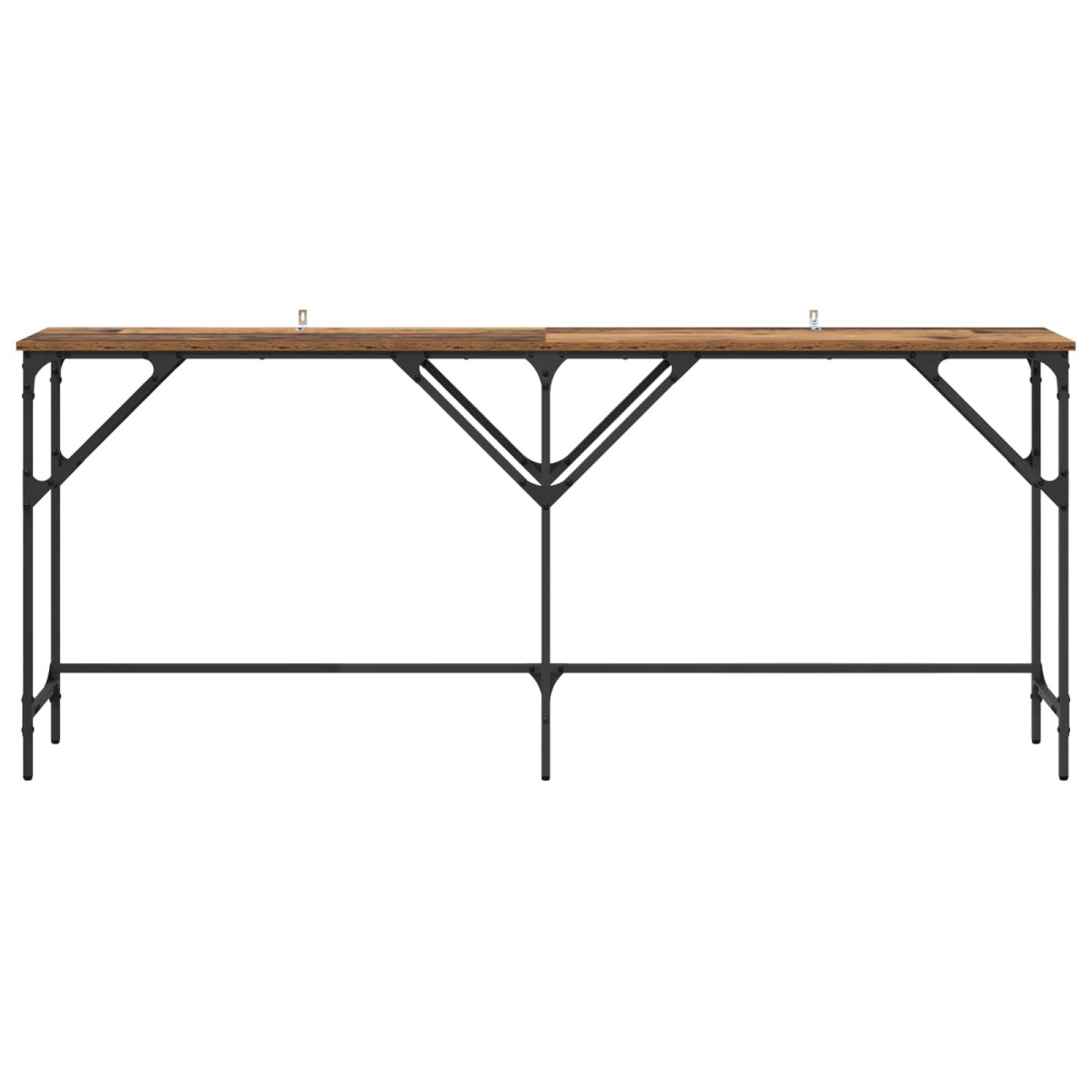 vidaXL Τραπέζι κονσόλας Παλιό Ξύλο 180 x 30 x 75 εκ Επεξεργασμένο Ξύλο