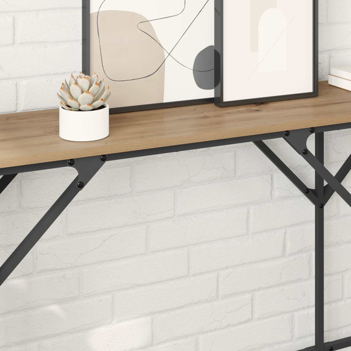 vidaXL Τραπέζι κονσόλας Artisan Oak 180 x 30 x 75 εκ