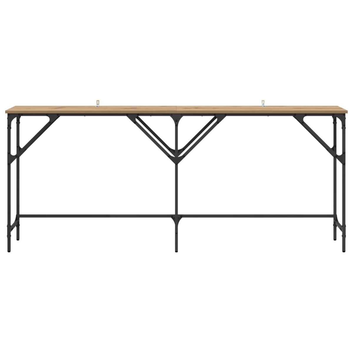 vidaXL Τραπέζι κονσόλας Artisan Oak 180 x 30 x 75 εκ