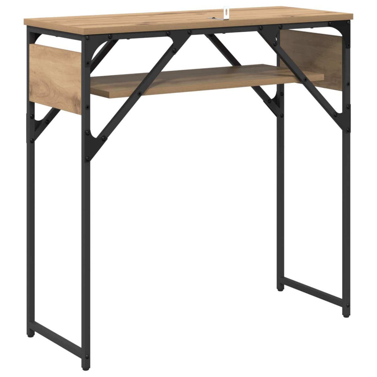 vidaXL ΤραπέζιΚονσόλας Artisan Oak Επεξεργασμένο Ξύλο 75x30x75εκ.