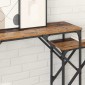 vidaXL Τραπέζι κονσόλας 2 τμχ. Παλιό Ξύλο 100 x 28 x 75 εκ.