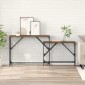 vidaXL Τραπέζι κονσόλας 2 τμχ. Παλιό Ξύλο 100 x 28 x 75 εκ.