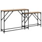 vidaXL Τραπέζι κονσόλας 2 τμχ. Artisan Oak 100 x 28 x 75 εκ.