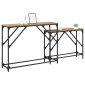 vidaXL Τραπέζι κονσόλας 2 τμχ. Artisan Oak 100 x 28 x 75 εκ.