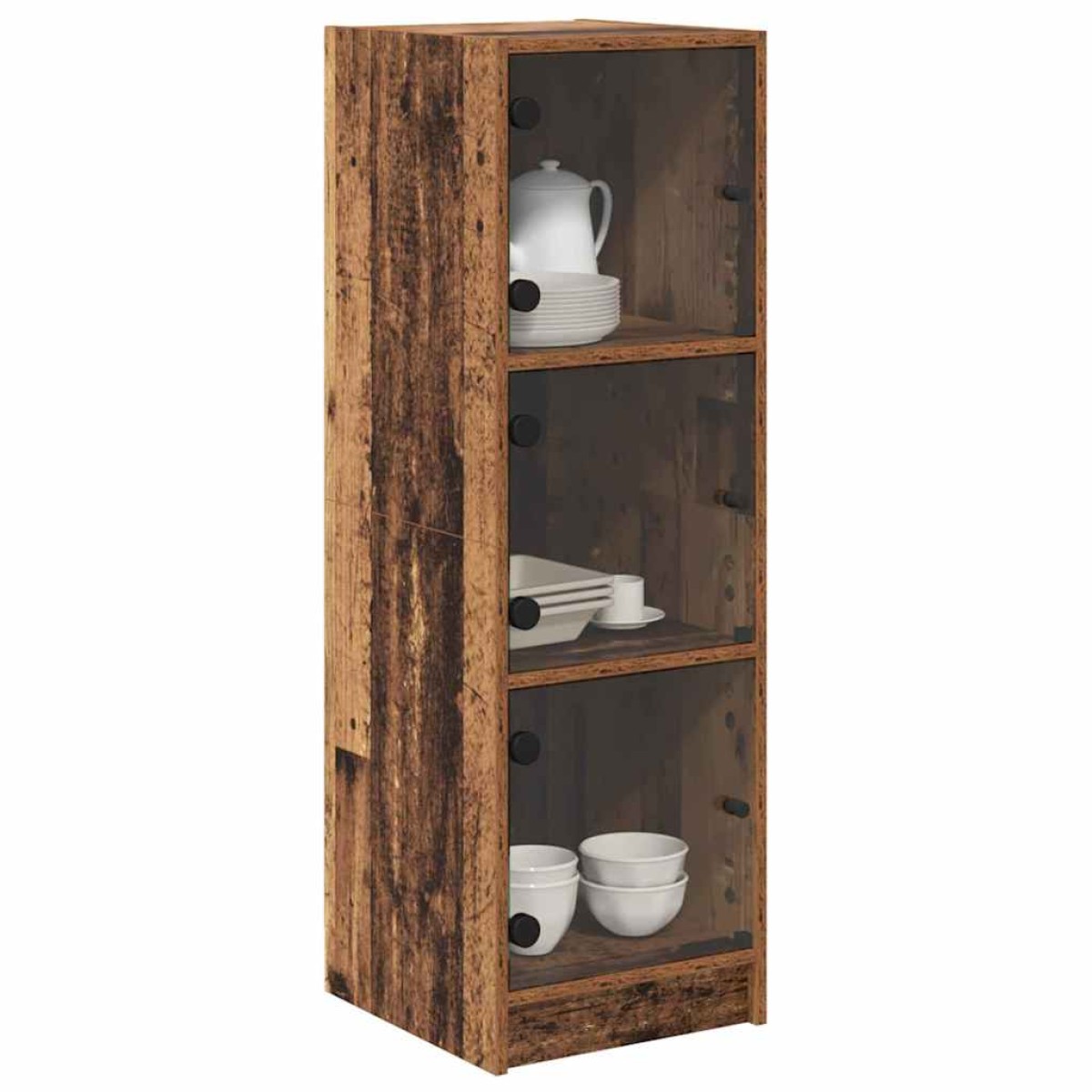 vidaXL Highboard Παλιό Ξύλο 35 x 37 x 109 εκ Επεξεργασμένο Ξύλο